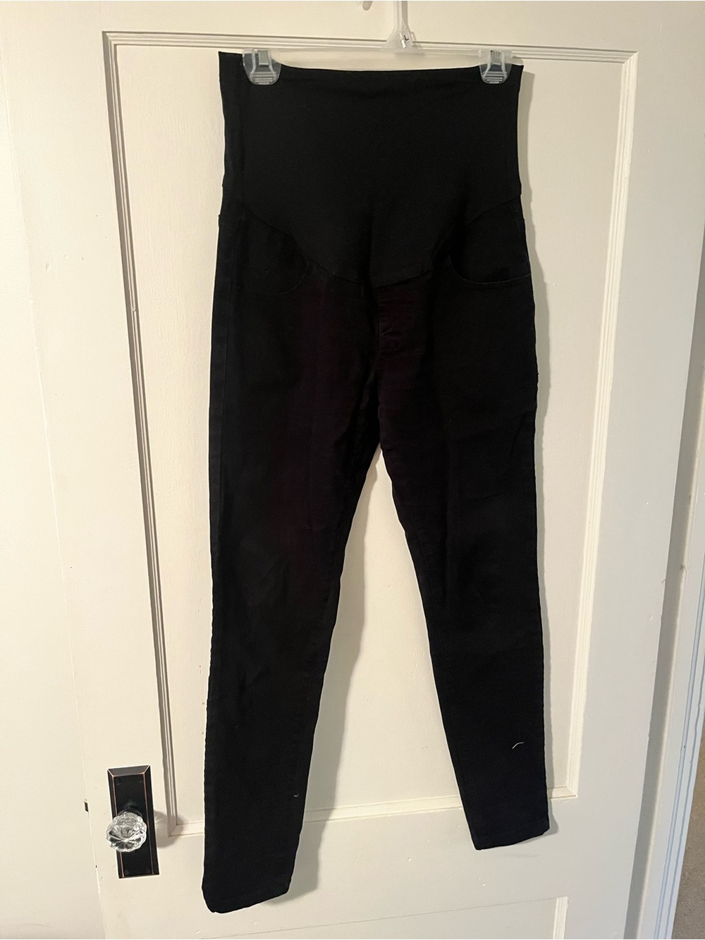 Black High-Waist Maternity Leggings